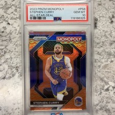 2023 Prizm Monopoly Stephen Curry All-Star-Deal SP PSA 10 Gem Mint LOW pop!