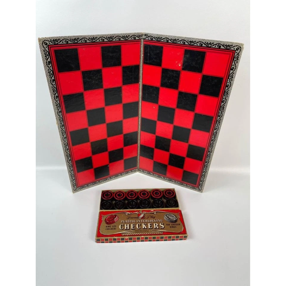 Vintage Transogram Checkers / Backgammon Board - Image 4 of 4