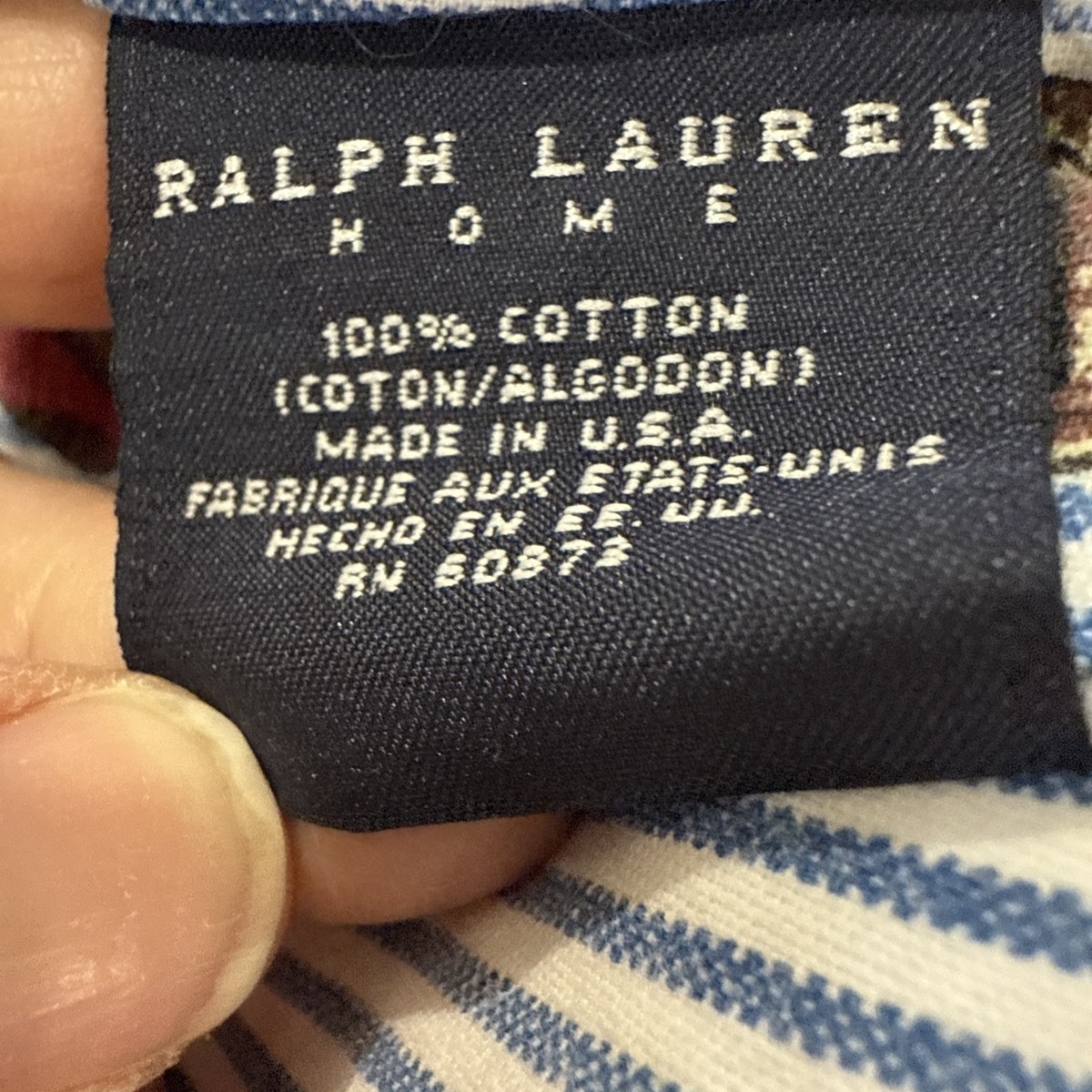 Vintage Ralph Lauren Polo Bear FULL FITTED Sheet Blue