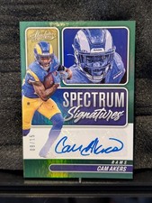 2022 Panini Absolute Cam Akers Spectrum Signatures Auto Green /15