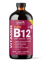Livingston Naturals Pure Vitamin B12 Liquid 16oz Extra Strength Energy Vegan