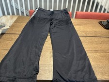Lucy Pants Womens Track Mesh Elastic Waist - Size Medium - Black-Made In USA