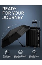 REPEL Windproof Travel Umbrella - Compact  Withstands Winds up to 85MPH