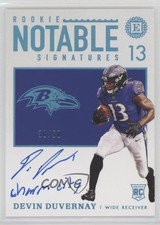 2020 Encased Rookie Notable Signatures Sapphire 38/50 Devin Duvernay Auto 10k8