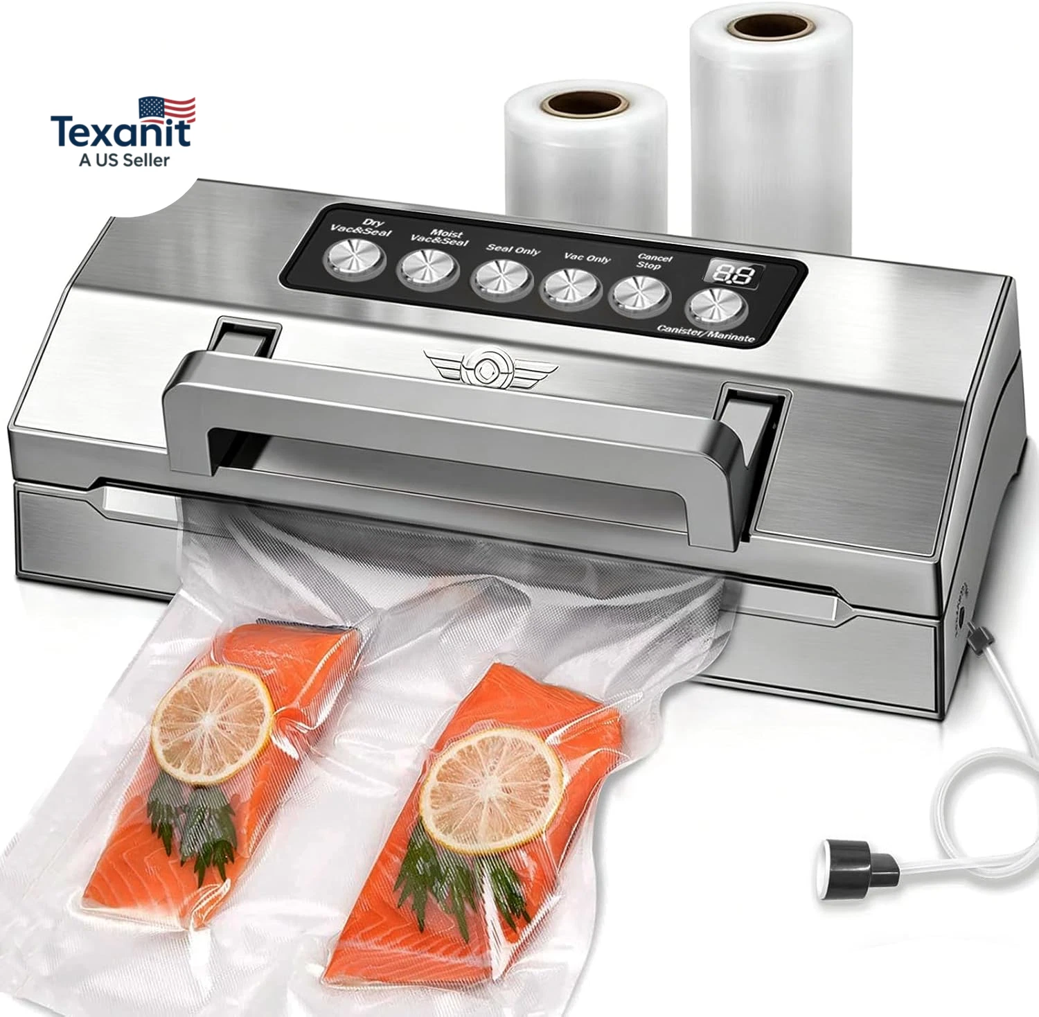 Precision Food Vacuum Sealer Machine, Fully Automatic Vacuum Sealing System, Co