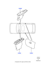 Land Rover Genuine Switch Service Replacement For Range Rover 2010-2012 LR020110