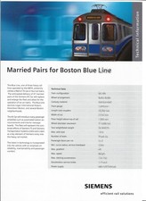 Siemens arkusz danych małżeński pary do metra Boston Blue Line opublikowany '03