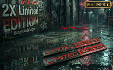 2 X 3D Limited Edition  Metall Auto Aufkleber Sticker Logo  KFZ Emblem