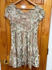 Denim & Supply Ralph Lauren Floral Dress S Boho Cottagecore Button Front