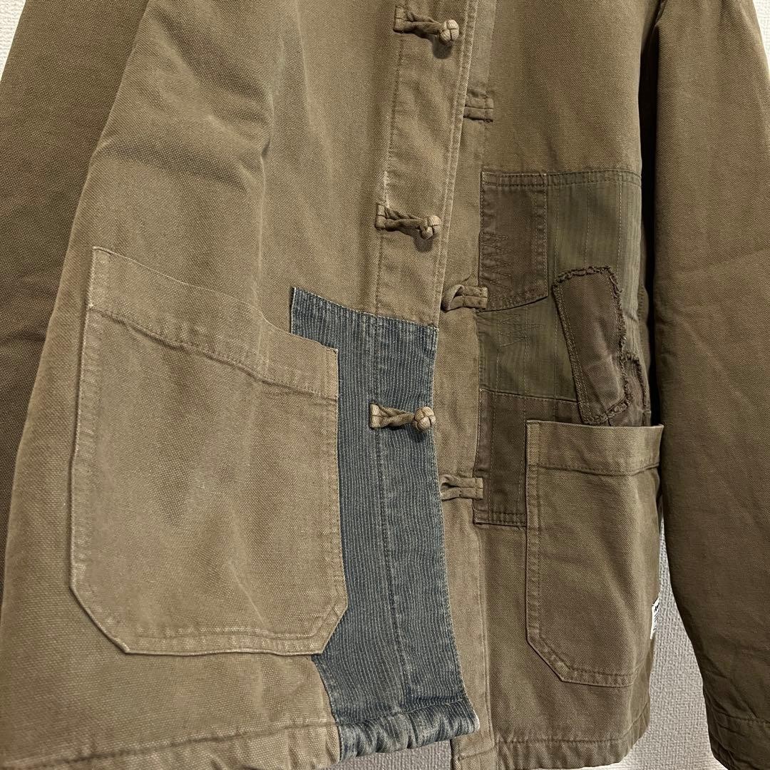 Aftermaths China Button Coverall Jacket Patchwork… - image 7