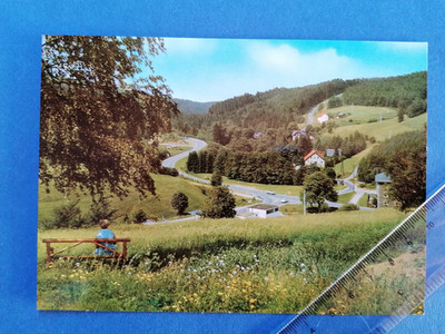AK Bischofsgrün - Partie im Maintal , Glasermühle ca. 1970