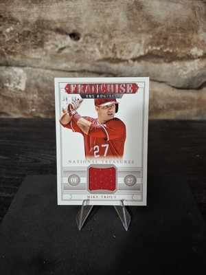 2014 Panini National Treasures Mike Trout Franchise Jersey Patch /99 FJ-MT