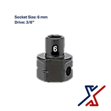 6mm. x 3/8" Drive Nano Socket / Stuby Socket by X1 Tools