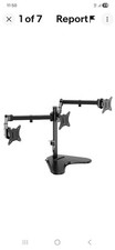 VonHaus Triple Monitor Stand for 17-27" Screens, Three Screen Adjustable Mount