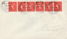 GB GOTEBORG AMSTERDAM Tor Holland Maiden Voyage 1/2d x6 Wilding Ship Cancel 1967