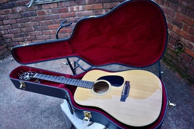 Used VTG. Epiphone FT-145 N 6 String Acoustic Guitar+Hardcase+Strap  EXCELLENT
