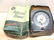 GE INTERVAL TIMER PHOTOGRAPH DARKROOM X-RAY TYPE T-48  NEEDS NEW CORD