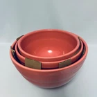 Fiesta FLAMINGO 3pc Baking Bowl Set EXCELLENT CONDITION