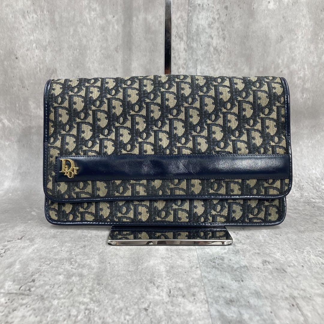 Vintage Christian Dior Trotter Second Bag Clutch From Japan