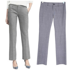 Banana Republic Wool The Logan Fit Stretch Trousers Pants Women Size 2 Lined