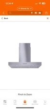 Vissani Lora 30 in. Convertible T-Shape Wall Mount Range Hood in Stainless Steel