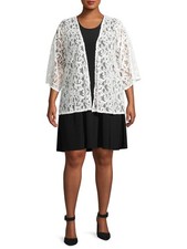 Rachel Womens Lace Kimono Twofer Dress twoofer Multicolor Size 3X