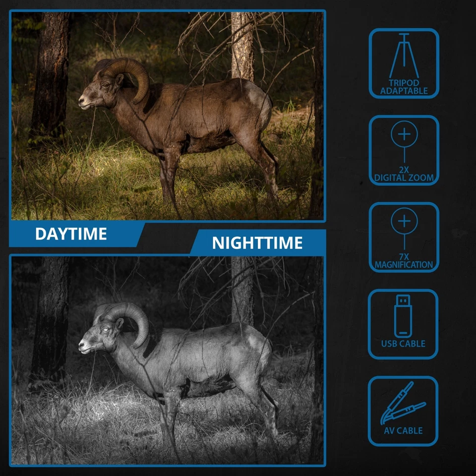 Barska NVX600 Visión Nocturna Infrarrojo Binocular Óptica Alcance USB / SD Tarjeta Grabación Foto 4 de 4