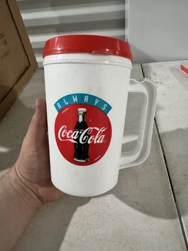 vintage always coca cola plastic mug cup handled