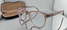 Amelia E Handmade Pink / Clear Cat Eye Eyeglasses Frames 35-001027 53-17-145