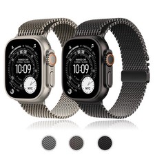 Titanium Milanese Loop Band for Apple Watch Ultra 3 2 1 49mm  46mm Series 11 10
