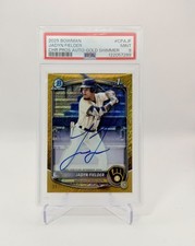 2025 Bowman Chrome 1st Jadyn Fielder Autograph Gold Shimmer /50 PSA 9 Brewers SP