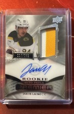 2024-25 Upper Deck Premier - Acetate Rookie Auto Patch Jakub Lauko #AR-JL /249 (