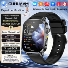 2026 Smart Health Watch for Men  Women   ECG  PPG Heart Rate Monitor   Fitness
