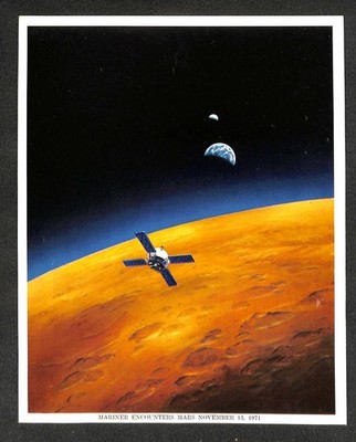 NASA Mariner 9 Encounters Mars 11-13-1971 8x10 Photo Original Photograph Space
