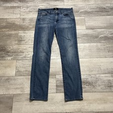 7 For All Mankind Slimmy Jeans Mens 34x33 Blue Foolproof Denim Slim Straight