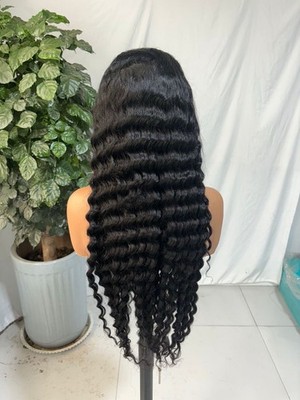 Women s Wavy Wig deep wave 30in 26in available 100%human hair buy now  Naturel