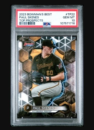 2023 Bowman's Best Top Prospects Paul Skenes #TP-22 (RC) PSA 10 GEM MINT!!