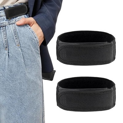 2x Gürtel Ohne Schnalle für Damen und Herren 33x4 cm Schwarz