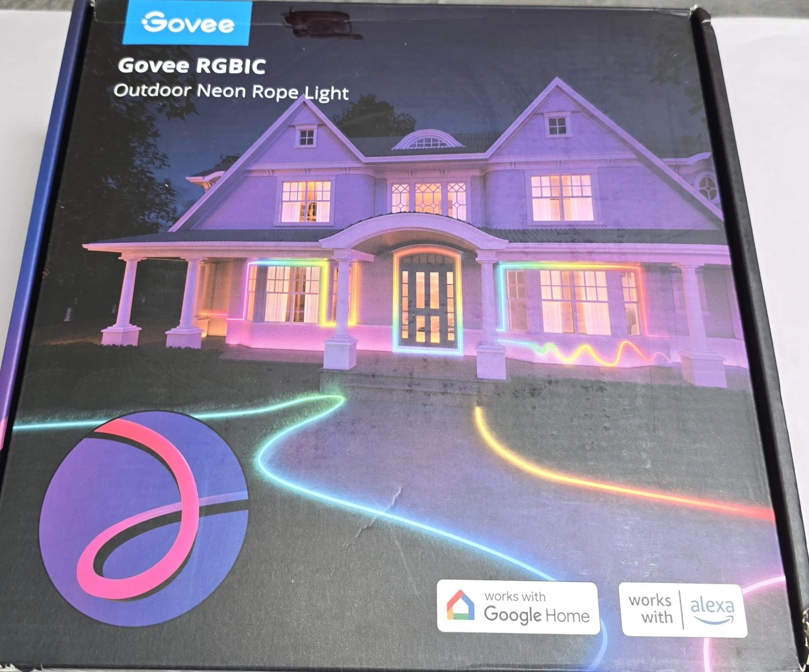 Govee Outdoor Neon Rope Lights 32.8ft RGBIC IP67 Waterproof Patio Decorations