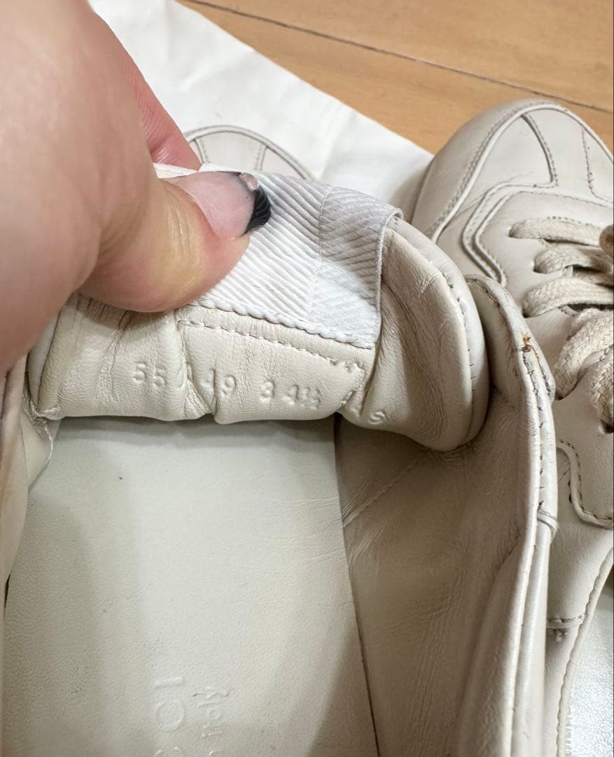 Auth Gucci Leather Low cut Sneakers Ivory Logo Print EU34.5 US4.5 UK1.5 Women thumbnail 19