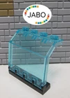 (C12/1) LEGO 2582 Panel Trans Light Blue with 4625 Hinge Black