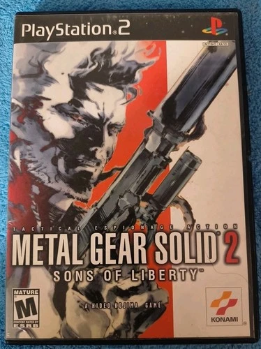 PS2 Metal Gear Solid 2 Sons of Liberty PlayStation CIB Disc, Manual & Reg Card