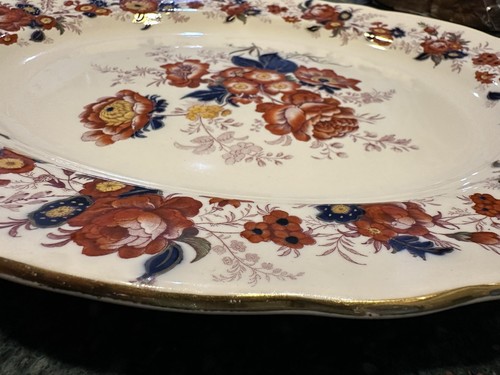 Vintage ROYAL CAULDON MAJESTIC 15“ OVAL SERVING PLATTER ENGLAND ONLY 1 This Big! - Picture 8 of 8