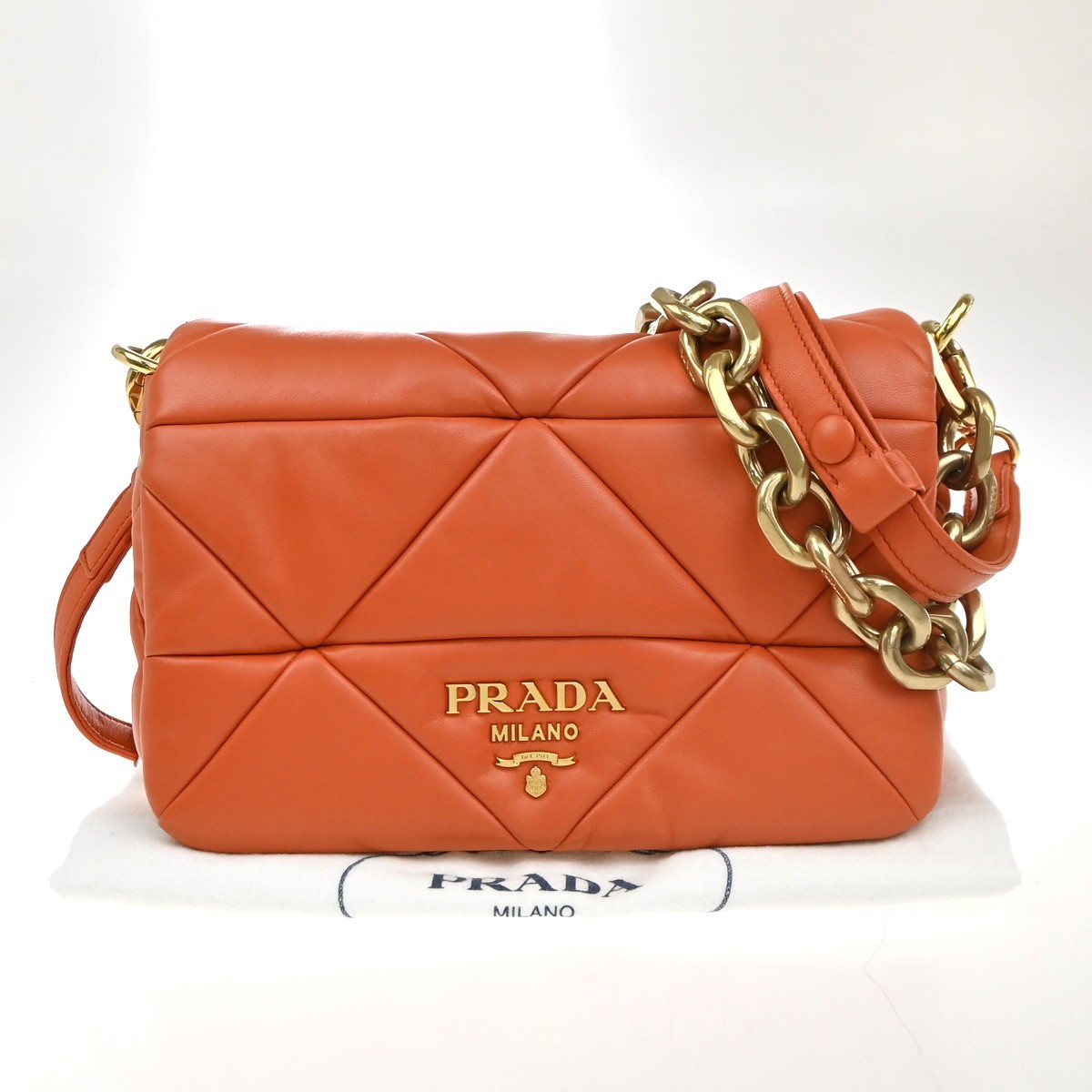 PRADA System Patchwork 2way Shoulder Hand Bag Nap… - image 1