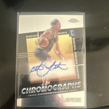 Topps Chromographs Autograph Christian Laettner Minnesota Basketball card