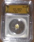Eagle Head Gold Coin 1/500 Troy Oz No date ICG Certified slabbed Round Bullion