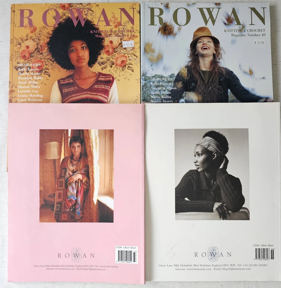 Lot of 4 Rowan Knitting And Crochet Magazines #36 37 38 & 40 VTG - Image 4 of 4