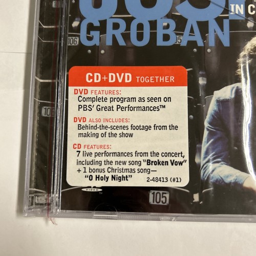 Josh Groban in Concert (CD & DVD) (Smart Pak) by Josh Groban NEW CASE IS CRACKED - Picture 2 of 6