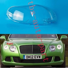 Right Side Headlight Lens Cover+Glue Fit For Bentley Continental GT GTC 2012-17