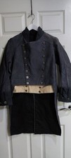 Vintage Scottish Opera Costume Grey Tailcoat M Billy Budd Naval uniform 1800's